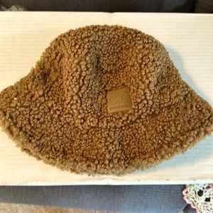 C.C. Exclusives faux fur Teddy style fisherman’s bucket hat.